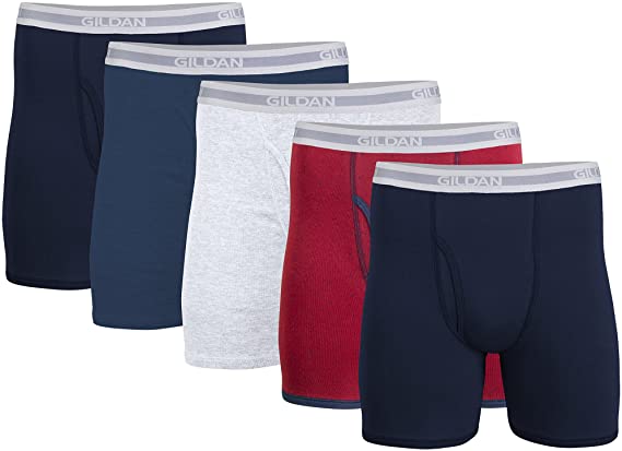 Gildan Men's Regular and Short Leg Boxer Briefs, Multipack