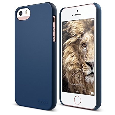 iPhone SE case, elago® [Slim Fit 2][Soft Feel Jean Indigo] - [Light][Minimalistic][True Fit] - for iPhone SE/5/5S