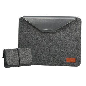Laptop Sleeve EasyAcc 133 Inch MacBook Air Pro Retina Case Cover Felt Sleeve Ultrabook Protector Bag Envelope Case for 13 Inch Apple Macbook Pro RetinaMacbook Air Grey