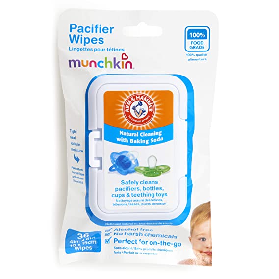 Munchkin Arm & Hammer Pacifier Wipes, 1 Pack, 36 Wipes