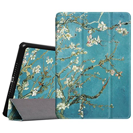 Fintie iPad Air Case - Ultra Slim Lightweight Stand Smart Cover with Auto Sleep/Wake Feature for Apple iPad Air (iPad 5) 2013 Model, Blossom