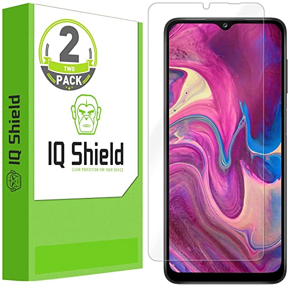 IQ Shield Screen Protector Compatible with Samsung Galaxy A12 (2-Pack) Anti-Bubble Clear Film