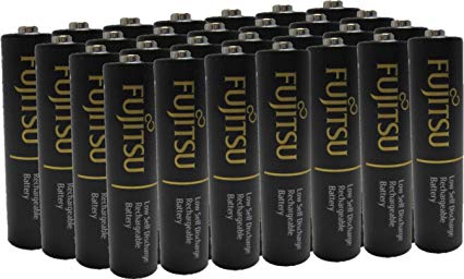 48 Fujitsu Ready-to-use HR3UTHCEX AA Rechargeable Batteries NiMH 1.2V Min. 2450mAh Made in Japan