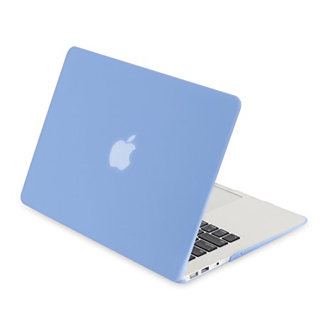 iDonzon MacBook Pro 15" Retina Case (No CD-ROM Drive), Soft-Touch Rubberized See Through Hard Protective Case Cover for MacBook Pro 15.4" with Retina Display (Model: A1398) - Serenity Blue