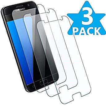 [3 - Pack] Compatible Samsung Galaxy S7 Tempered Glass Screen Protector,hairbowsales 9H Hardness,Bubble Free [Ultra-Clear] [Scratch Proof] [Case Friendly] Screen Protector Compatible Galaxy S7