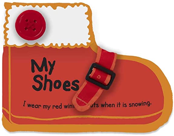 Melissa & Doug K’s Kids My Shoes 8-Page Soft Activity Book, The Original (Great Gift for Girls and Boys - Best for Babies and Toddlers, All Ages), Multicolor