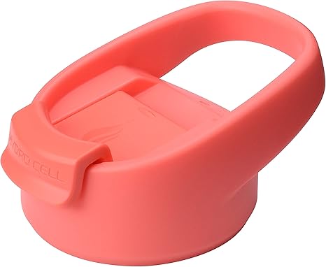 HYDRO CELL Easy Sip Coffee Cap for Wide Mouth Water Bottles - BPA Free Flip Top Replacement Lid - 64 oz, 40 oz, 32 oz, 24 oz, 18 oz, 14 oz. Sports Top Accessories (Coral Coffee Cap, 14oz-64oz)