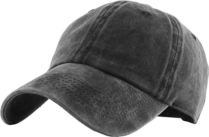 KBETHOS Classic Polo Style Baseball Cap All Cotton Made Adjustable Fits Men Women Low Profile Black Hat Unconstructed Dad