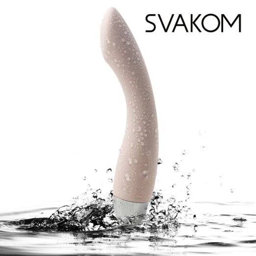 SVAKOM Sex Toys Amy Intelligent 100% Waterproof Vibrators ,Rechargeable Clitoral Stimulators G-Spot Massagers for Women ,Adult Products for Couples(Khaki).