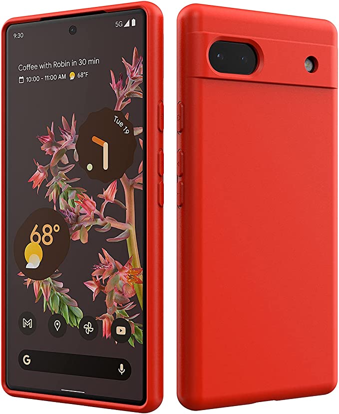 Anccer Compatible with Google Pixel 6A Case, Pixel 6A 5G Case [Colorful Series] New Material Slim Anti-Drop Full Protective Thin Case for Google Pixel 6A 5G (Red)