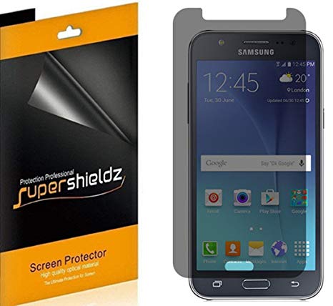 [2 Pack] Supershieldz- Privacy Anti-Spy Screen Protector Shield for Samsung Galaxy J7 (Boost Mobile & Virgin Mobile) J700P/J700M -Lifetime Replacement