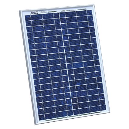 20W 12V Photonic Universe solar panel with 2m cable for a camper, caravan, boat or any other 12V system (20 watt)