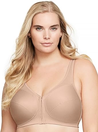 Glamorise Women's MagicLift Front Close Posture Back Support Bra #1265