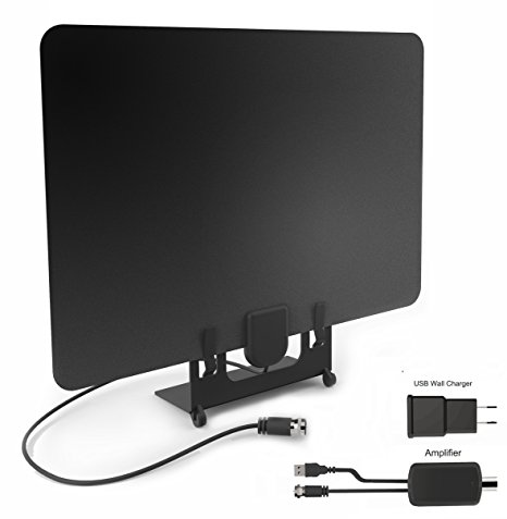 TV Antenna, BESTHING Indoor HDTV Antenna 50 Mile Range with 3ft Amplifier Signal Booster and 13ft Coax Cable Extremely High Reception