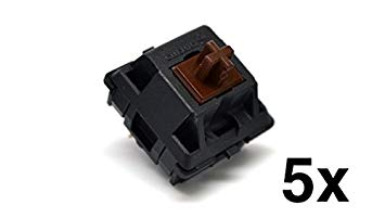 Cherry MX Brown Keyswitch (5 pack) - MX1AG1NN | Plate Mounted | Tactile Switch | by himalayanelixir