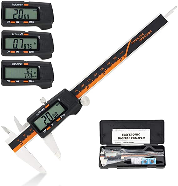 Digital Calipers 6 inch micrometer measuring tool, Electronic digital caliper with Stainless Steel Body, Auto Off Featured vernier caliper