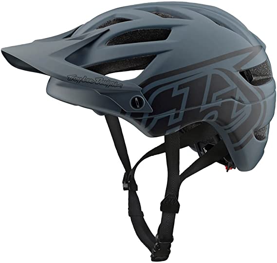 Troy Lee Designs Adult | Trail | Enduro | Half Shell A1 Drone Mountain Biking Helmet (Medium/Large, Gray/Black)