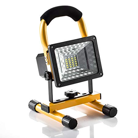[15W 24LED] Spotlights Work Lights Outdoor Camping Lights, Built-in Rechargeable Lithium Batteries (With USB Ports to charge Mobile Devices and Special SOS Modes)