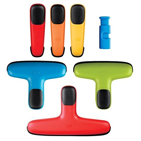 OXO Chip Bag Clip Set, Assorted Colors