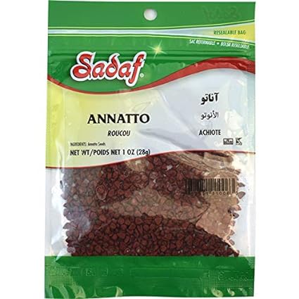 Annatto Seed - Annato Seeds for Cooking and Food Flavoring - Achiote Seeds - Spices & Seasonings - Kosher - 1 Oz Resealable Bag