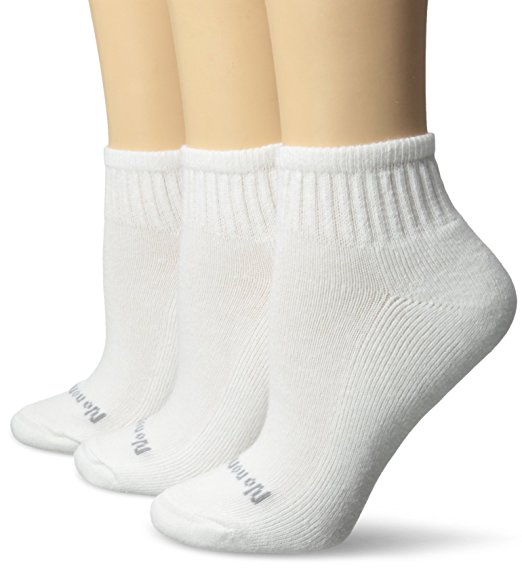 No Nonsense Women's Ahh Said The Foot Quarter Top Sock Half Cushion 3-Pack