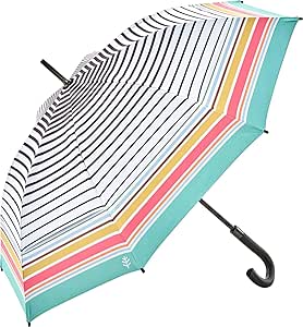 Coolibar UPF 50  48 Inch Calotta Fashion Umbrella - Sun Protective (One Size- Multicolor)