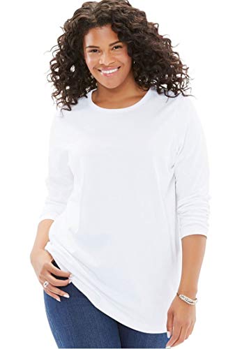 Women's Plus Size Perfect Long Sleeve Crewneck Tee