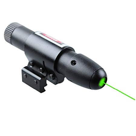 MAYMOC Green Laser Dot Sight, Military Tactical Hungting Green Laser Scope, Green Laser Pointer Presenter Pen Aiming Sight