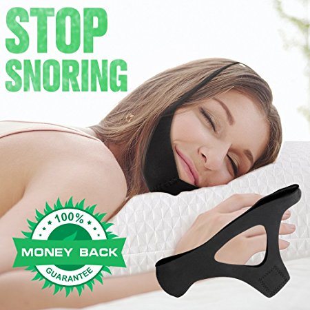 Snoring Chin Strap,Adjustable Stop Anti Snore Chin Strap，Healthy and comfortable sleep assistant for Men and Women