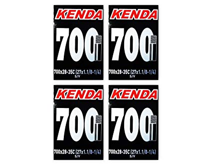 Kenda Road Bicycle Tube Bundle - 700 x 28/35 (27x1-1/8, 1-1/4) - 32mm SV - FOUR (4) PACK