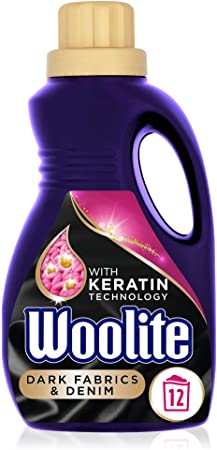 Woolite Laundry Detergent Liquid, Dark Fabrics & Denim, Hand & Machine Wash, 750 ml