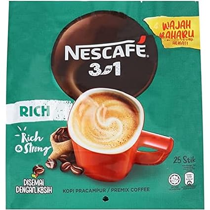 Nescafe 3 In1 Rich Premix Coffee 25 Sticks 450g