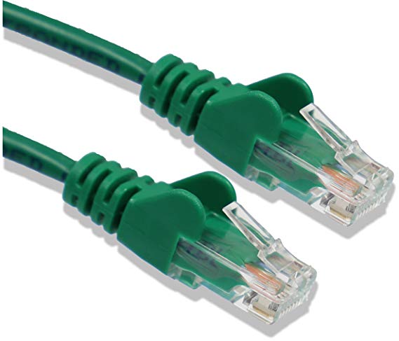 rhinocables® 1m 1 metre Green Cat5e Ethernet RJ45 High Speed Network Cable Lead Cat 5e *Rhinocables*