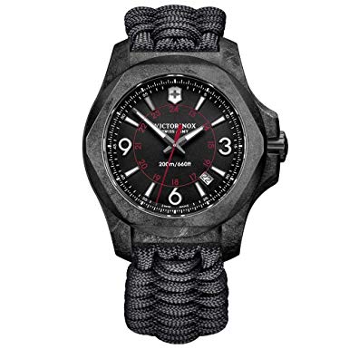 Victorinox 241776 I.N.O.X. Men's Watch Black 43mm Carbon Composite