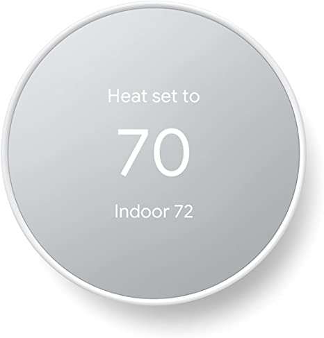 Google Nest Thermostat - Smart Thermostat for Home - Programmable WiFi Thermostat - Compatible with Alexa - Snow (Open Box)