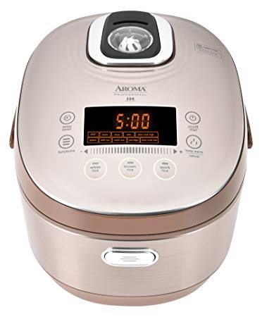 Aroma Housewares MTC-8010 Aroma Professional Rice Cooker/Multicooker, Induction Heating 20 Cup, Champagne