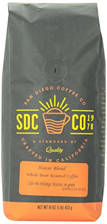 San Diego Coffee House Blend, Whole Bean Roasted Coffee, 32-Ounce (2-Pound)