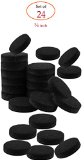 Self-Stick Black Round Felt Pads 24-Piece Value Pack for Furniture Legs Protect Tile Linoleum Vinyl Wood Floors -  inch thickness 5mm