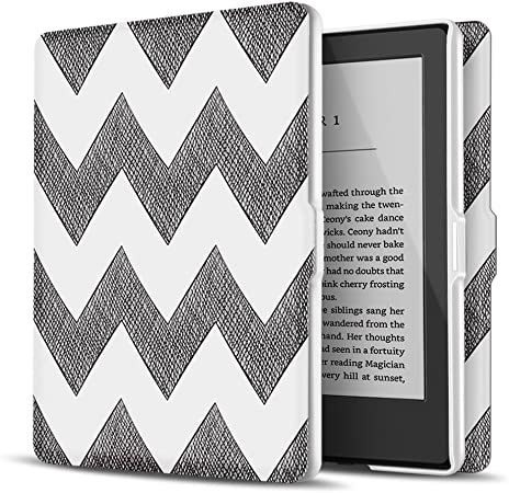 TNP Case for Kindle 8th Generation - Slim & Light Smart Cover Case with Auto Sleep & Wake for Amazon Kindle E-Reader 6" Display, 8th Generation 2016 Release (Chevron)