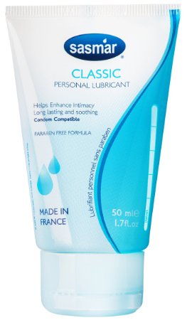 Sasmar Classic Water-Based Personal Lubricant, 1.7 Fluid Ounce