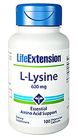 Life Extension L-Lysine 620 MG 100 Veg Caps