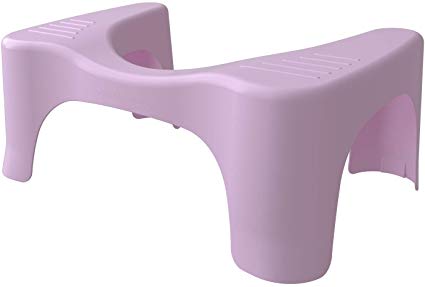 Squatty Potty The Original Bathroom Toilet Stool - Curve Lightweight with Sleek and Modern Design, 7 inch Height, Pink