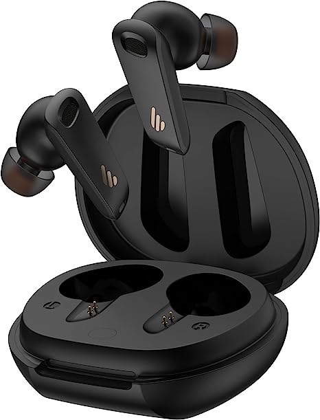 Edifier NeoBuds S Bluetooth V5.2 Wireless Earbuds with Snapdragon Sound, Active Noise Cancelling Earphones with 6 Microphones, Subwoofer, IP54 Waterproof, Gaming Mode – Black