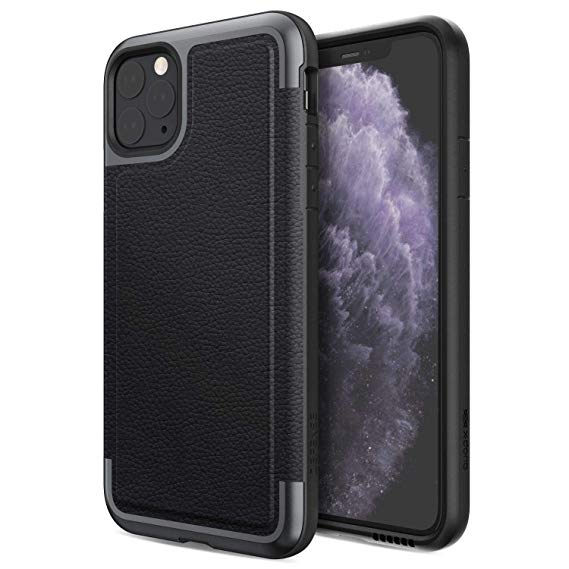 Defense Prime, iPhone 11 Pro Max Case - Military Grade Drop Tested, Anodized Aluminum Frame, Luxurious Back Panel, and Polycarbonate Protective Case for Apple iPhone 11 Pro Max, (Black)