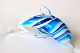 Multi-blue Layered Glass Dolphin - Nice Gift Idea New