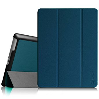 Fintie iPad 2/3/4 Case - Ultra Slim Tri-Fold Smart Cover Lightweight Stand Case Supports Auto Wake/Sleep for iPad 4th Generation with Retina Display, iPad 3 & iPad 2 - Navy