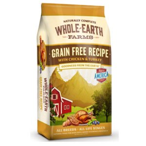 Whole Earth Farms Grain Free Chicken & Turkey Recipe Dry Dog Food 25lb