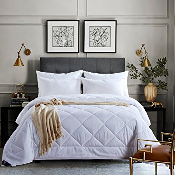 NEWLAKE King Size White Down Alternative Comforter Duvet Insert