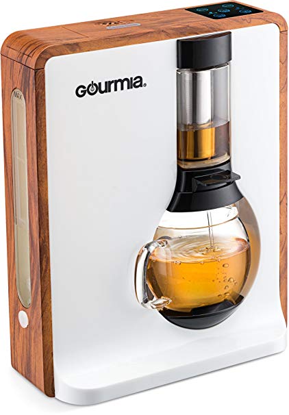 Gourmia GTC8000W Electric Coffee & Tea Brewing System - Loose Leaf Tea Infuser Machine - Automatic Brew Settings - Stainless Steel Mesh Filter - 4 Cup/32 oz Glass Carafe - UK Plug