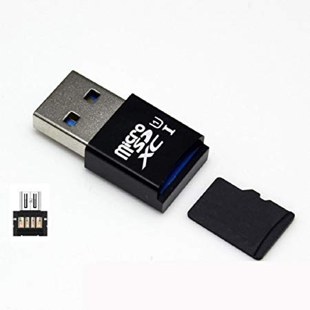 Changeshopping MINI 5Gbps Super Speed USB 3.0 OTG Micro SD/SDXC TF Card Reader Adapter